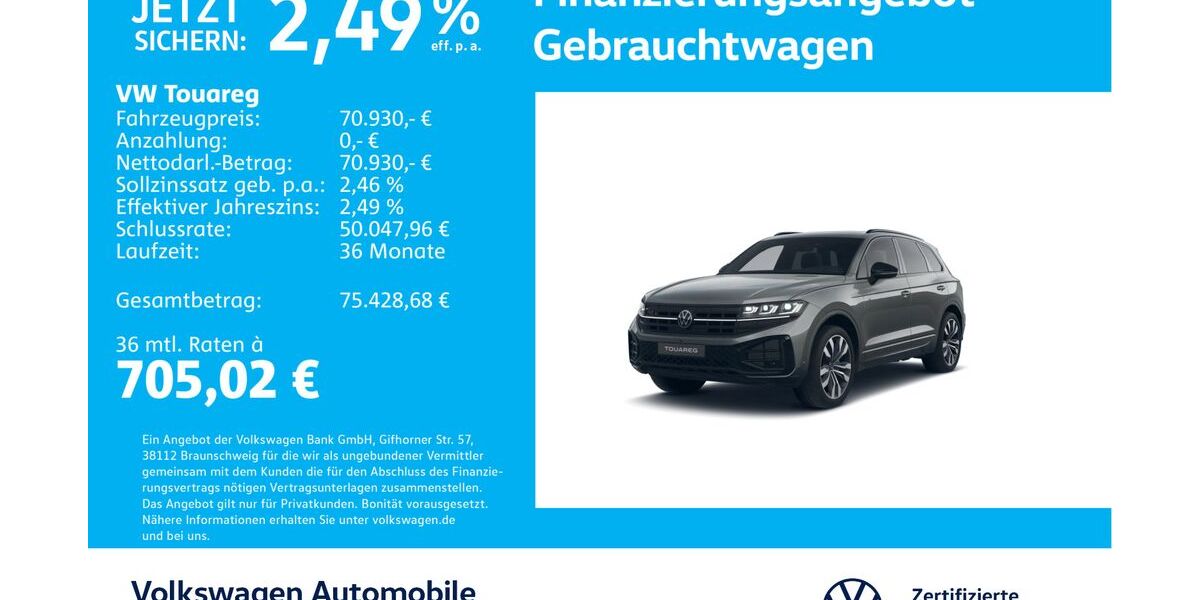 VW Touareg 24.730 km 70.430 &euro; Stuttgart-Feuerbach 70469