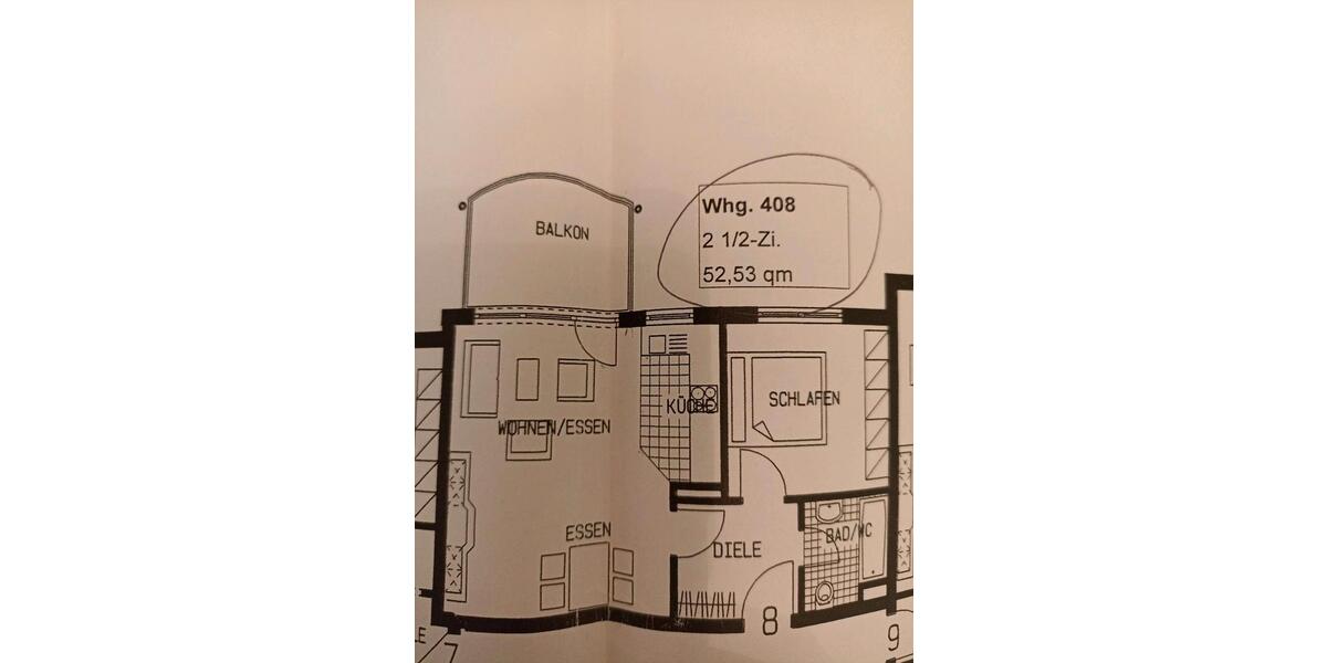 Etagenwohnung Marbach am Neckar - 2 Zimmer, 53 m&sup2;, 239.000&euro; | Angebot:24561144
