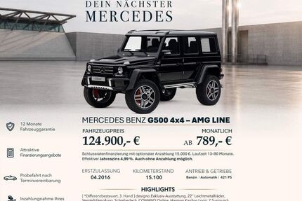 Mercedes-Benz G 500 15.100 km 124.900 &euro; Ebersbach an der Fils 73061