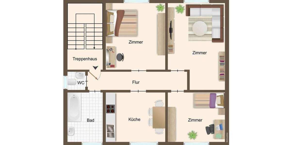 Etagenwohnung Göppingen / Ursenwang Ursenwang - 3 Zimmer, 68 m&sup2;, 199.000&euro; | Angebot:25677660