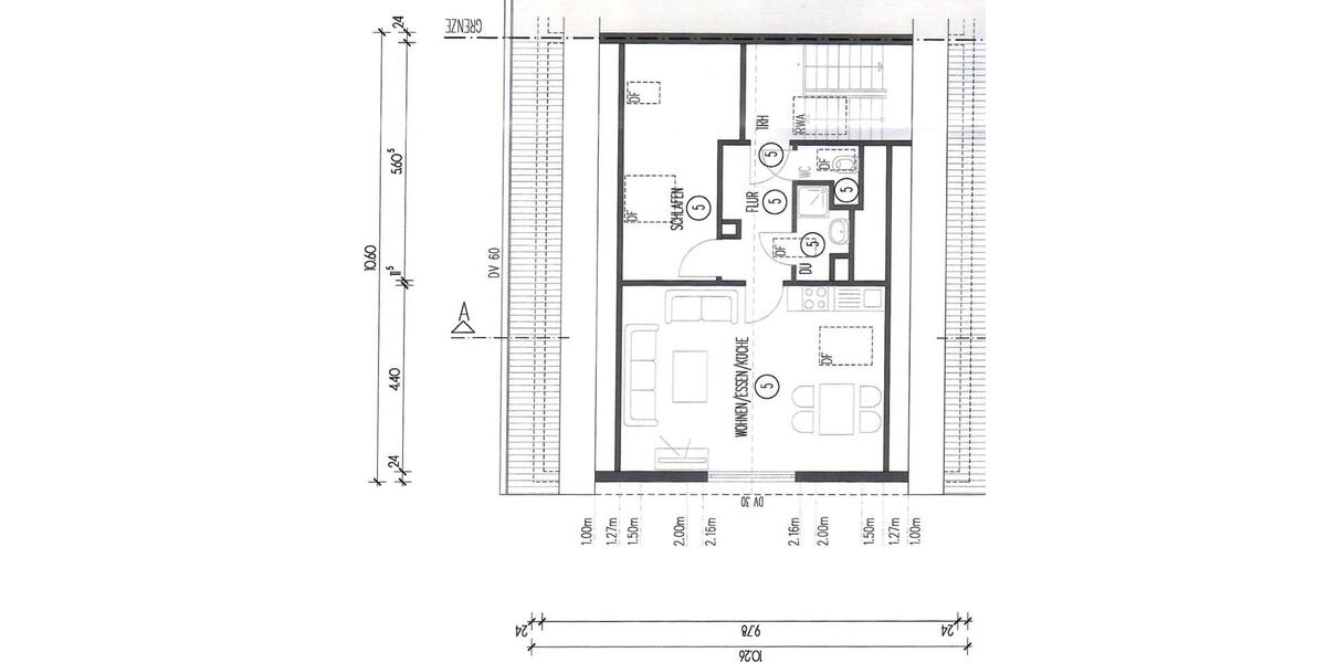 Dachgeschoßwohnung Fellbach Oeffingen - 2 Zimmer, 42 m&sup2;, 740&euro; | Angebot:25933800