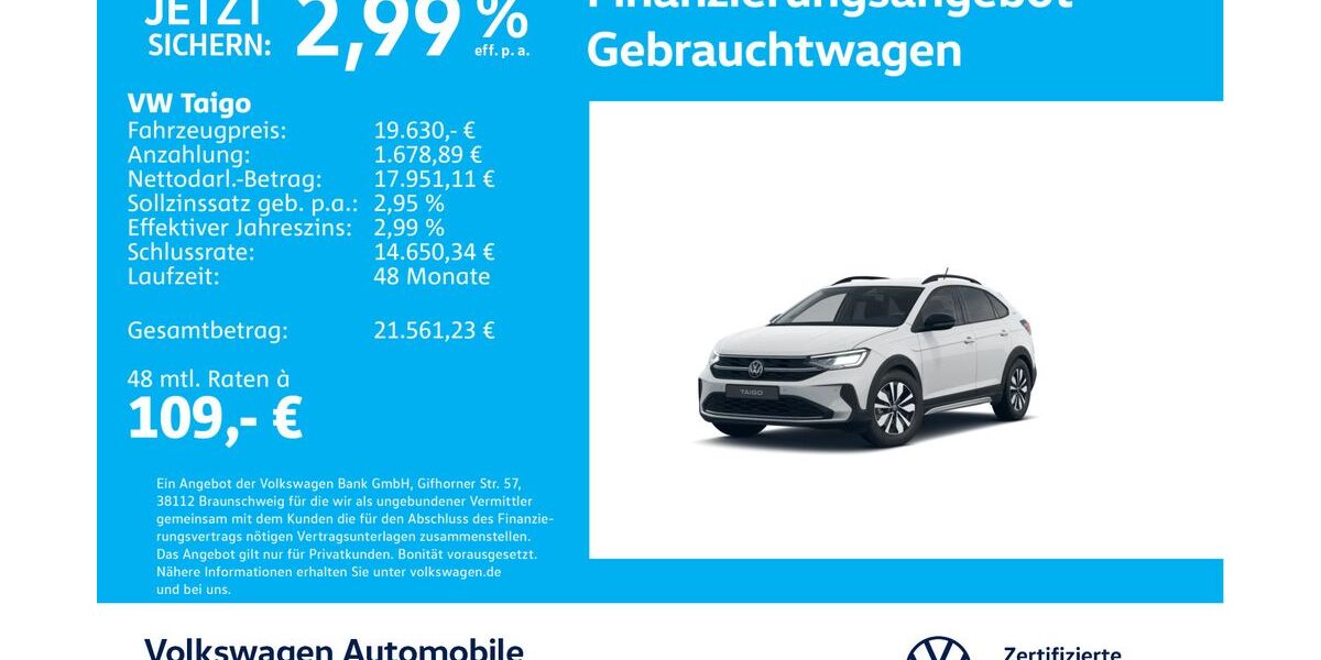 VW Taigo 14.344 km 19.630 &euro; Stuttgart-Wangen 70188