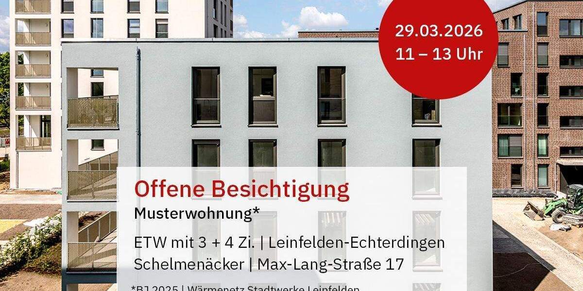 Etagenwohnung Leinfelden-Echterdingen Leinfelden - 3 Zimmer, 84 m&sup2;, 420.000&euro; | Angebot:25708935