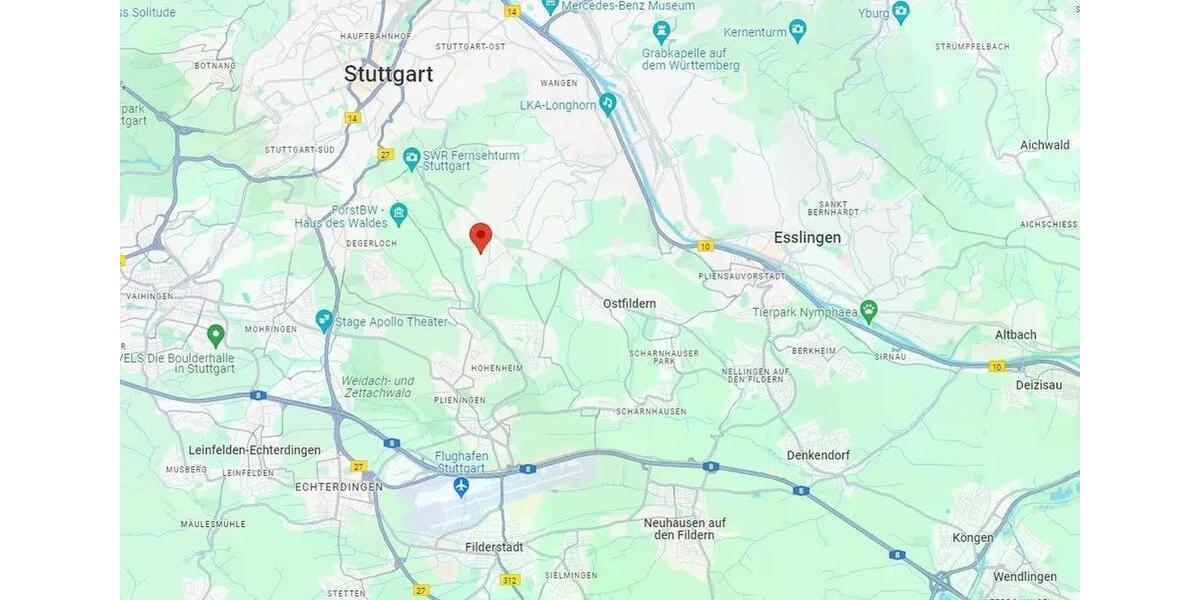 Etagenwohnung Stuttgart Sillenbuch - 1 Zimmer, 32 m&sup2;, 885&euro; | Angebot:25978053