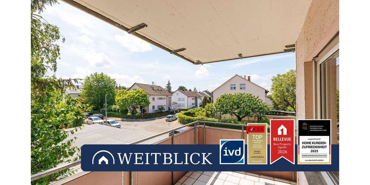 Etagenwohnung Ludwigsburg Oßweil - 3 Zimmer, 77 m&sup2;, 980&euro; | Angebot:26697062