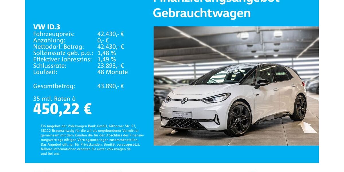 VW ID.3 7.936 km 39.930 &euro; Stuttgart-Feuerbach 70469