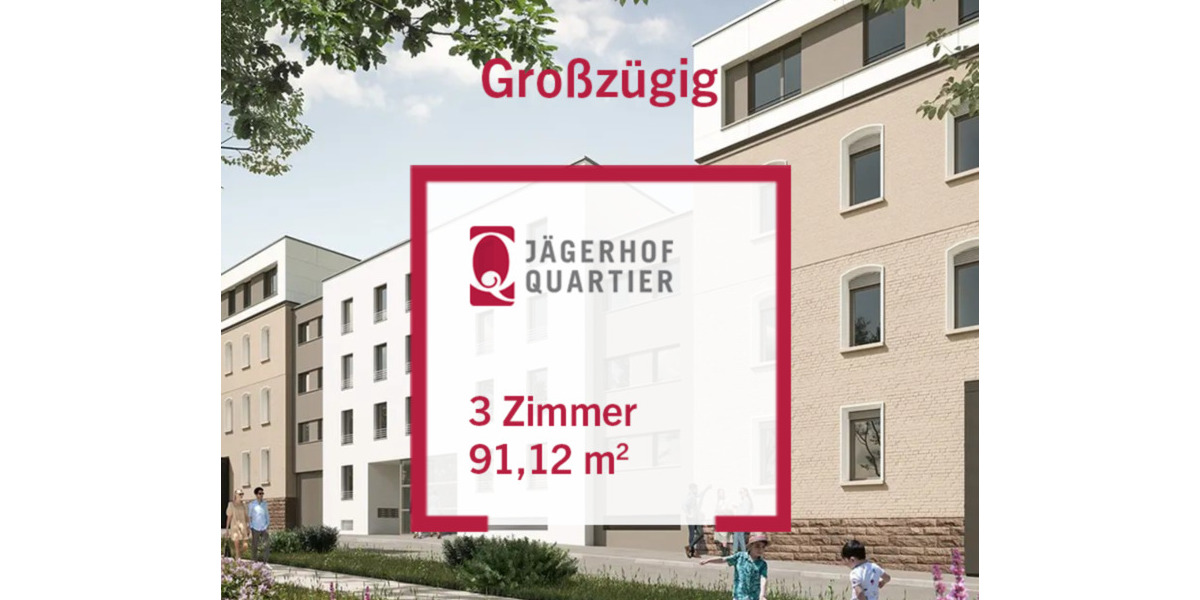 Etagenwohnung Ludwigsburg - 3 Zimmer, 91 m&sup2;, 1.316&euro; | Angebot:23022472