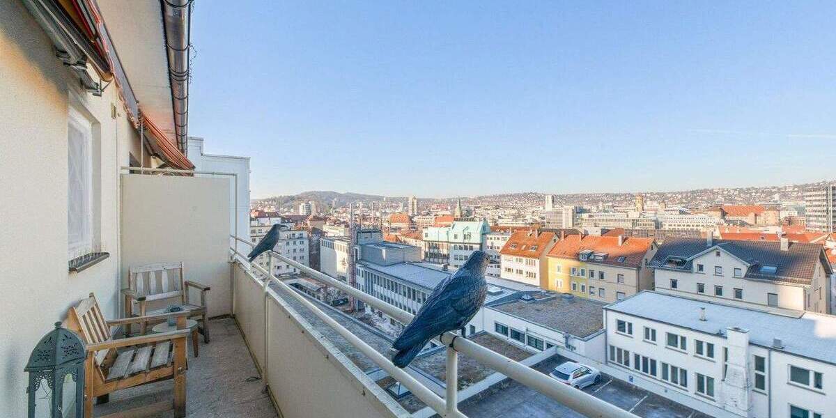 Etagenwohnung Stuttgart Mitte - 1 Zimmer, 35 m&sup2;, 1.000&euro; | Angebot:25713725