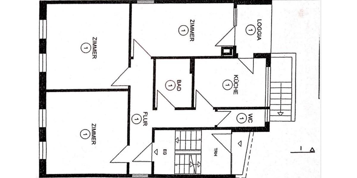 Etagenwohnung Stuttgart Bad Cannstatt - 3 Zimmer, 76 m&sup2;, 317.000&euro; | Angebot:25851543