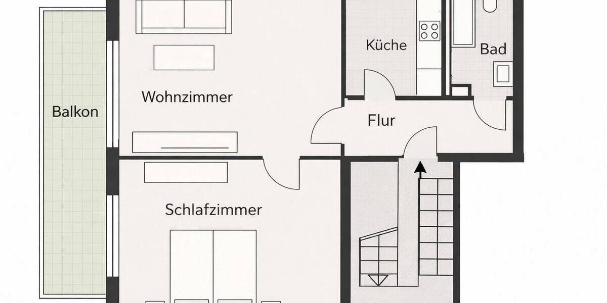Etagenwohnung Beuren - 3 Zimmer, 41 m&sup2;, 120.000&euro; | Angebot:26016311
