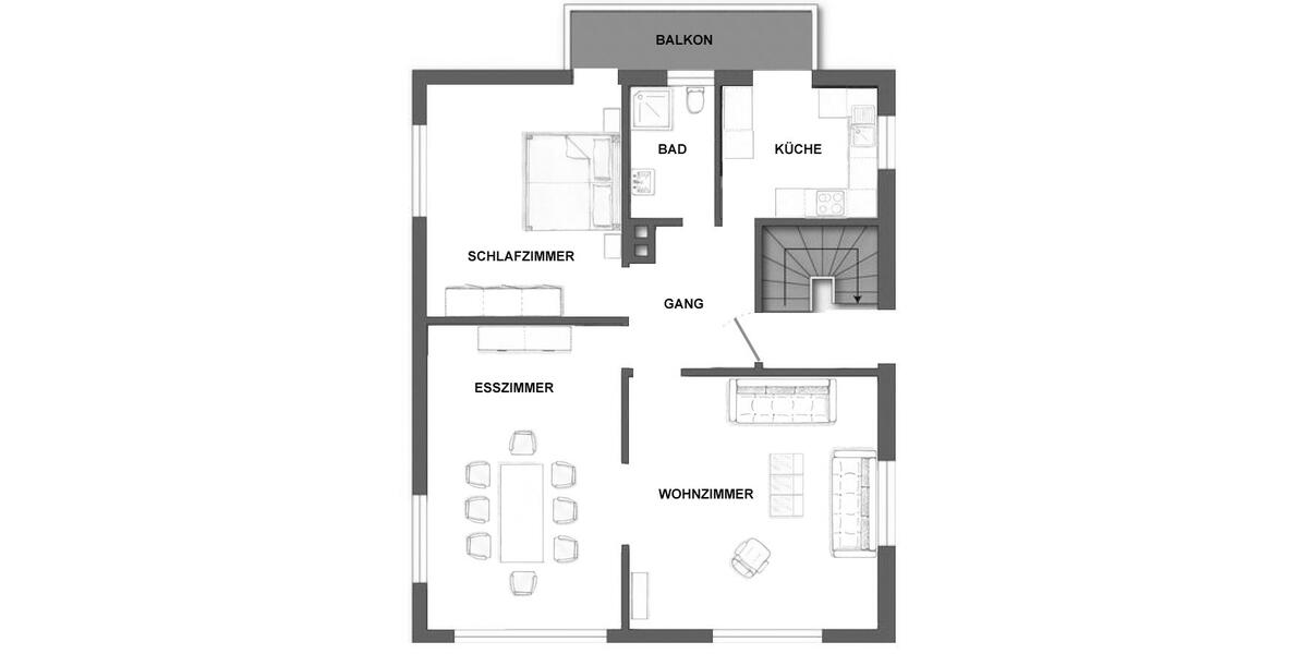 Etagenwohnung Stuttgart Stuttgart-Ost - 3 Zimmer, 75 m&sup2;, 1.195&euro; | Angebot:27611820