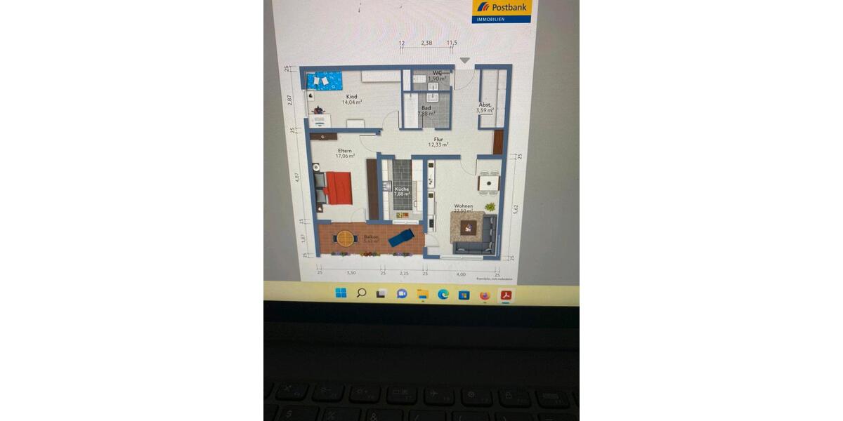 Etagenwohnung Erdmannhausen - 3 Zimmer, 87 m&sup2;, 1.218&euro; | Angebot:25638331