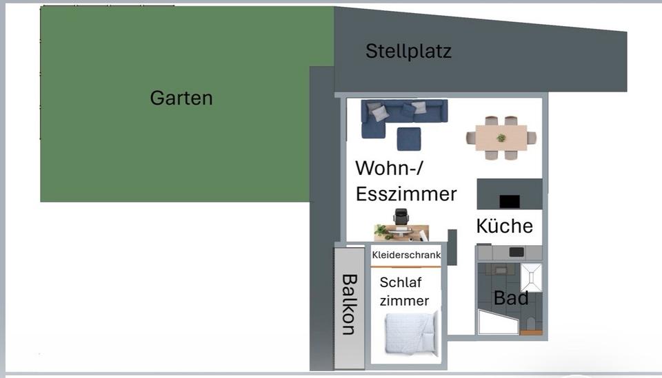 Etagenwohnung Köngen - 2.5 Zimmer, 75 m&sup2;, 1.690&euro; | Angebot:25886783