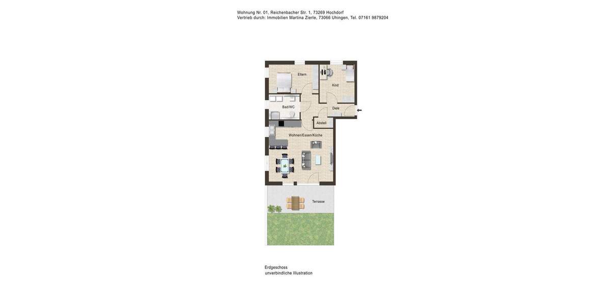 Etagenwohnung Hochdorf - 3 Zimmer, 88 m&sup2;, 429.000&euro; | Angebot:25676249