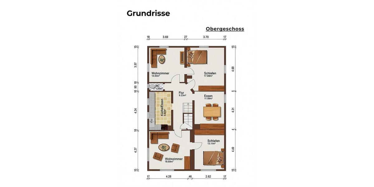 Einfamilienhaus Burgstetten - 6 Zimmer, 158 m&sup2;, 365.000&euro; | Angebot:27005937