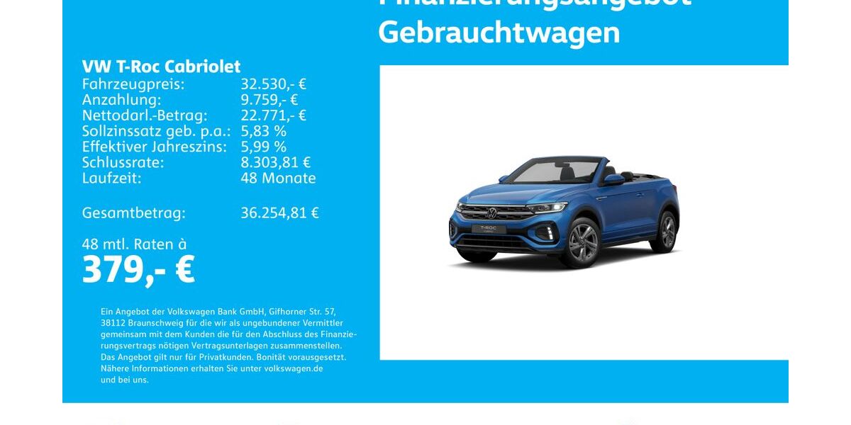 VW T-Roc 23.058 km 32.530 &euro; Stuttgart-Wangen 70188