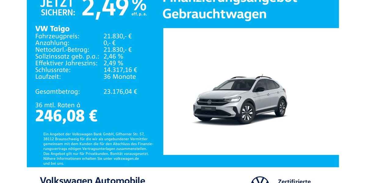 VW Taigo 9.649 km 21.430 &euro; Stuttgart-Feuerbach 70469