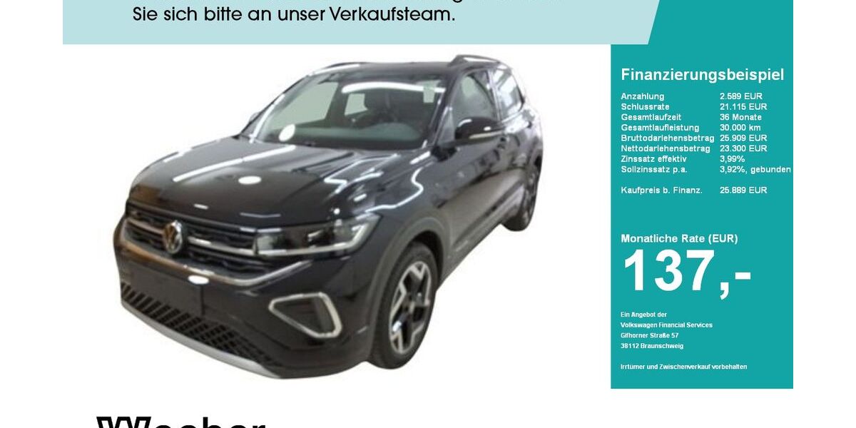 VW T-Cross 5.664 km 25.550 &euro; Leonberg 71229