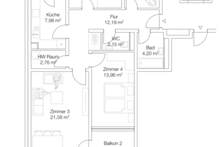 Wohnung Winnenden - 4 Zimmer, 94 m&sup2;, 300.000&euro; | Angebot:25593184