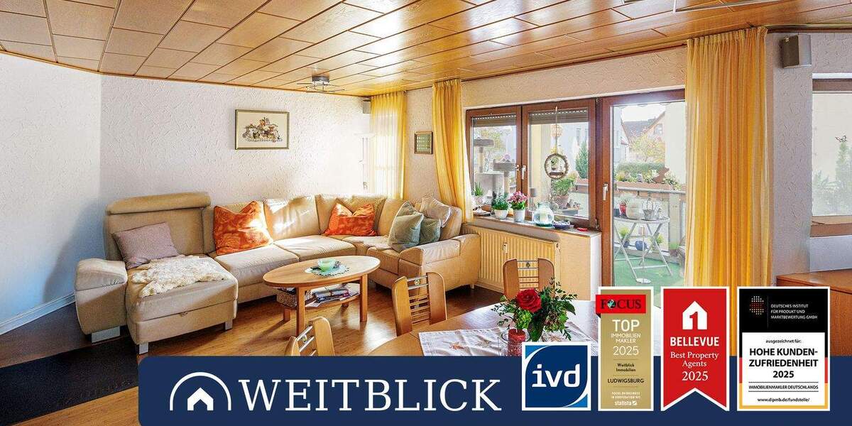 Etagenwohnung Ludwigsburg Hoheneck - 3 Zimmer, 86 m&sup2;, 360.000&euro; | Angebot:25698012