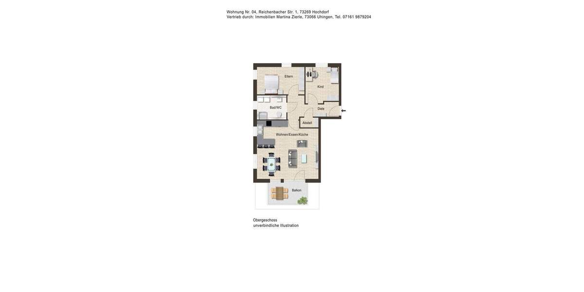 Etagenwohnung Hochdorf - 3 Zimmer, 84 m&sup2;, 399.000&euro; | Angebot:25738570