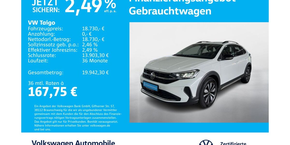 VW Taigo 14.344 km 18.430 &euro; Stuttgart-Wangen 70188