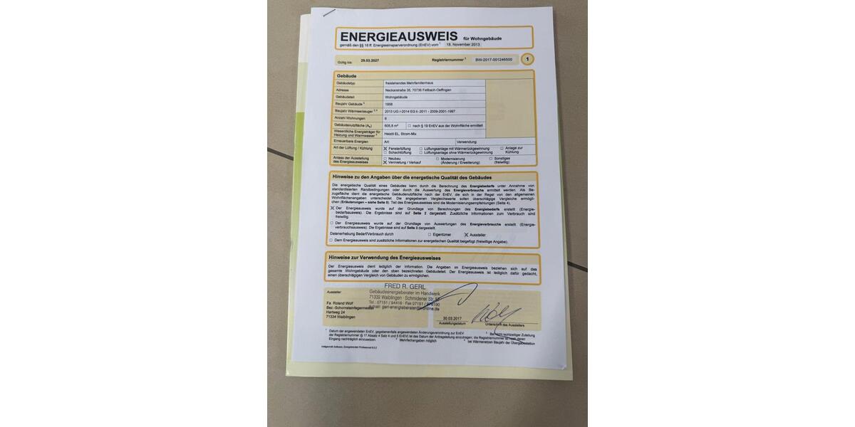 Etagenwohnung Fellbach Oeffingen - 3 Zimmer, 81 m&sup2;, 1.025&euro; | Angebot:25964414