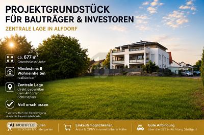 ERSCHLOSSENE PROJEKTCHANCE IN ZENTRALER LAGE - Grundstück Alfdorf | Angebot:27674437