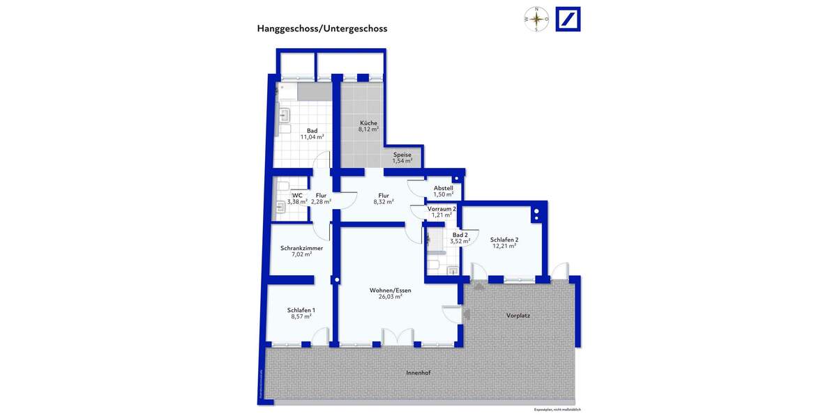 Etagenwohnung Ludwigsburg West - 3 Zimmer, 94 m&sup2;, 309.000&euro; | Angebot:25706141