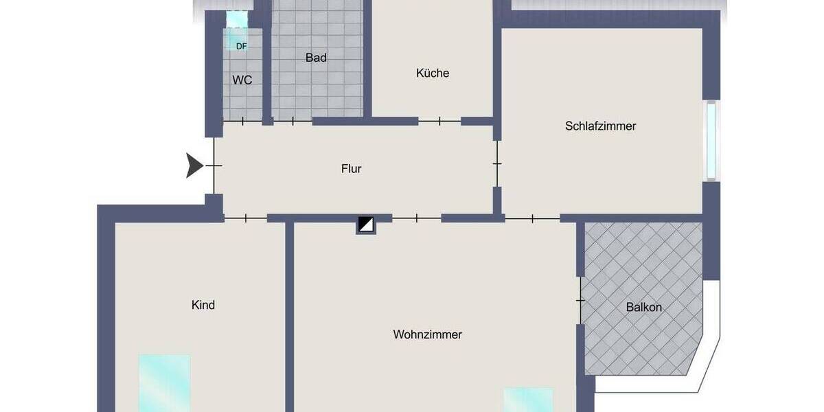 Etagenwohnung Stuttgart Rohr - 3 Zimmer, 63 m&sup2;, 250.000&euro; | Angebot:25662726