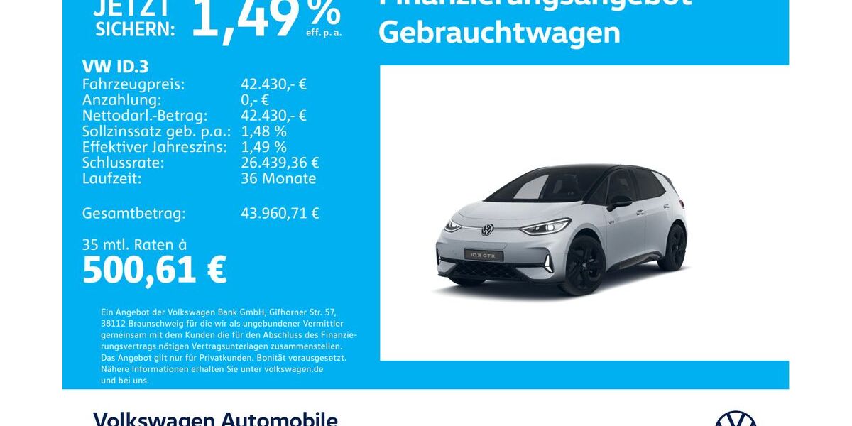 VW ID.3 18.229 km 41.930 &euro; Stuttgart-Feuerbach 70469