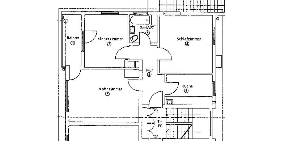 Etagenwohnung Stuttgart Stuttgart-Ost - 3 Zimmer, 69 m&sup2;, 1.200&euro; | Angebot:27576300