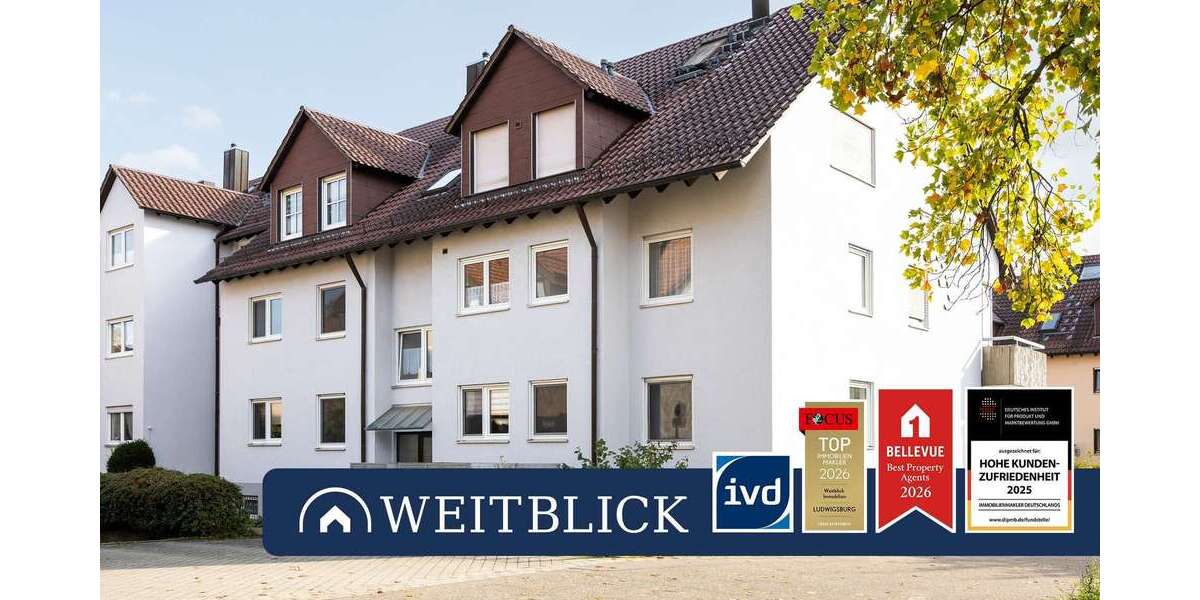 Etagenwohnung Ludwigsburg Oßweil - 3 Zimmer, 78 m&sup2;, 295.000&euro; | Angebot:27705239