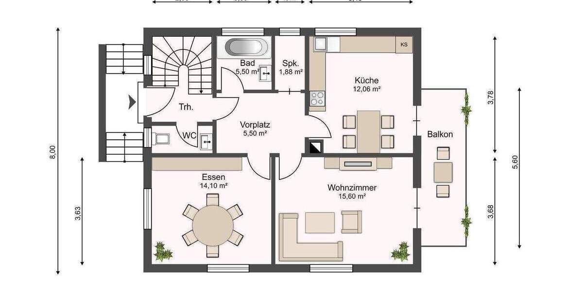 Einfamilienhaus Nürtingen Zizishausen - 7 Zimmer, 104 m&sup2;, 555.000&euro; | Angebot:25697125