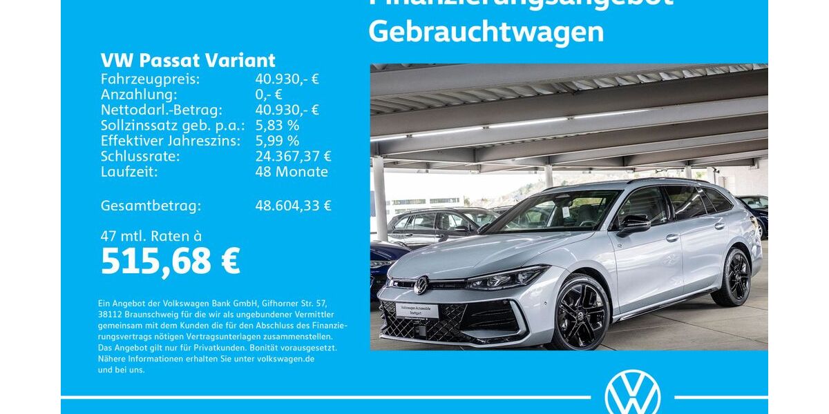 VW Passat Variant 17.700 km 40.630 &euro; Stuttgart-Wangen 70188