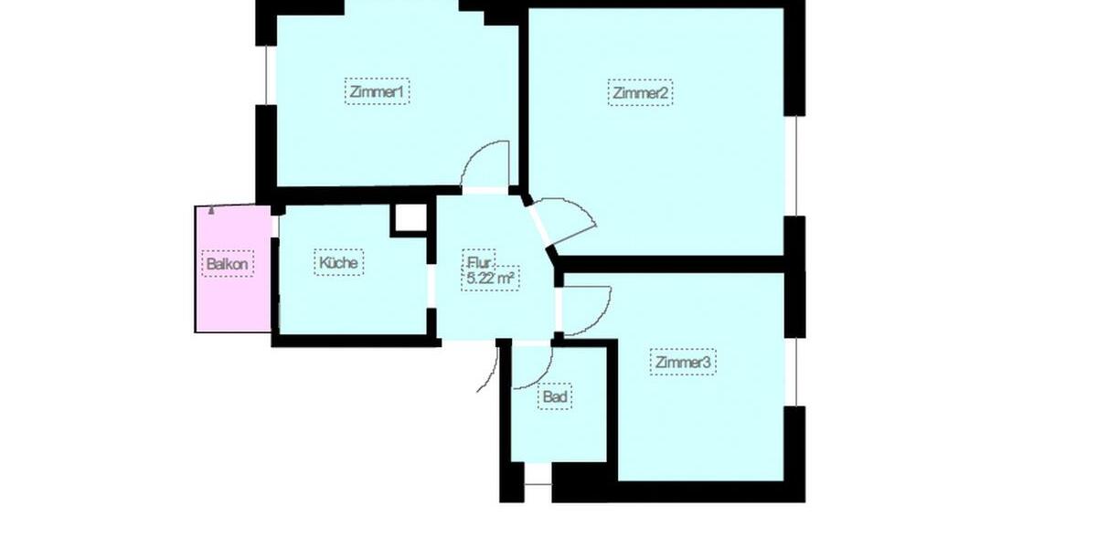 Etagenwohnung Stuttgart Stuttgart-Ost - 3 Zimmer, 65 m&sup2;, 1.170&euro; | Angebot:25972421