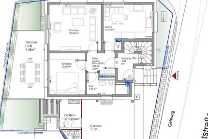Wohnung Börtlingen - 2 Zimmer, 63 m&sup2;, 800&euro; | Angebot:26634924