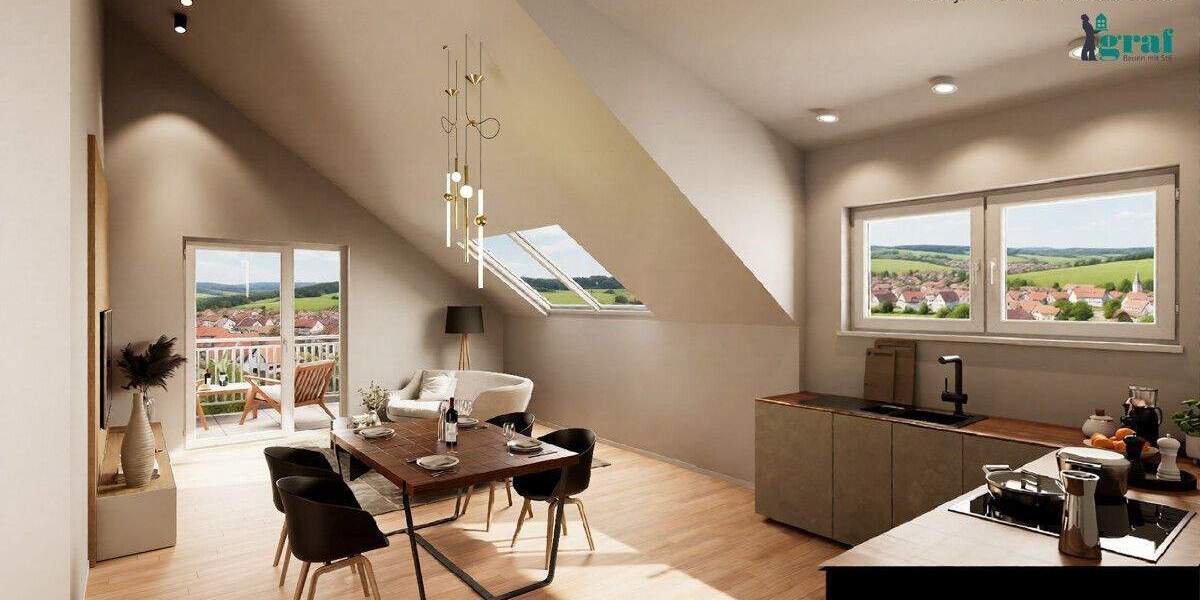 Etagenwohnung Renningen - 3 Zimmer, 77 m&sup2;, 574.000&euro; | Angebot:25692064