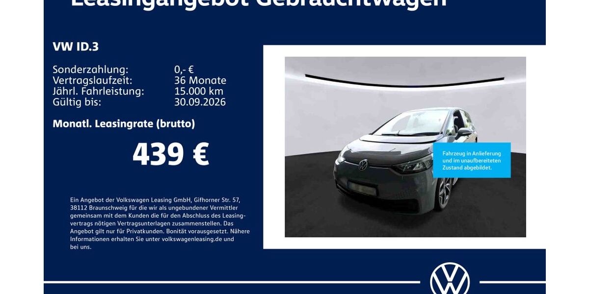 VW ID.3 40.839 km 24.930 &euro; Stuttgart-Wangen 70188