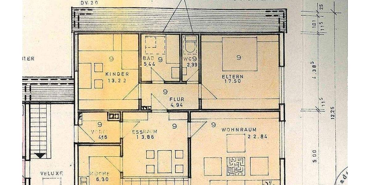 Etagenwohnung Stuttgart Bad Cannstatt - 3 Zimmer, 95 m&sup2;, 348.000&euro; | Angebot:25777167