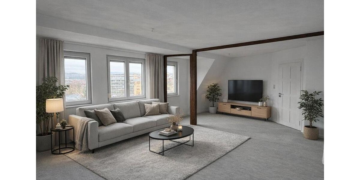 Dachgeschoßwohnung Stuttgart Bad Cannstatt - 3 Zimmer, 88 m&sup2;, 1.090&euro; | Angebot:26039268