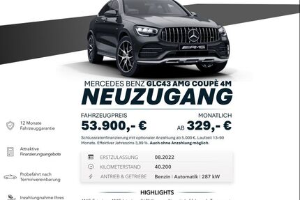 Mercedes-Benz GLC 43 AMG 40.200 km 53.900 &euro; Ebersbach an der Fils 73061
