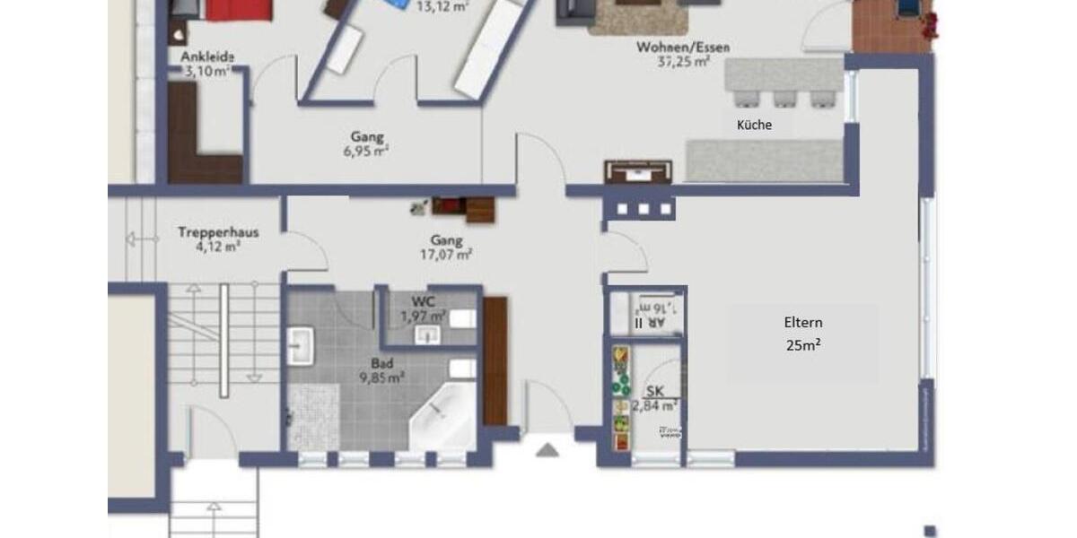 Erdgeschoßwohnung Spiegelberg - 4 Zimmer, 1.550&euro; | Angebot:23168821