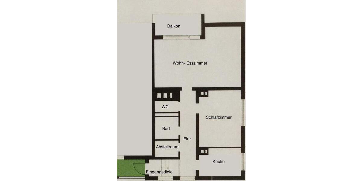 Etagenwohnung Stuttgart West - 2 Zimmer, 69 m&sup2;, 355.000&euro; | Angebot:25719264