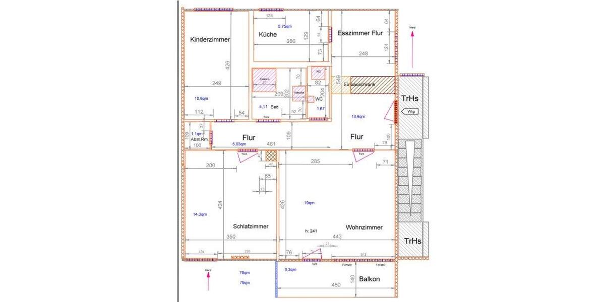 Etagenwohnung Esslingen am Neckar Oberesslingen - 3.5 Zimmer, 78 m&sup2;, 980&euro; | Angebot:27603803