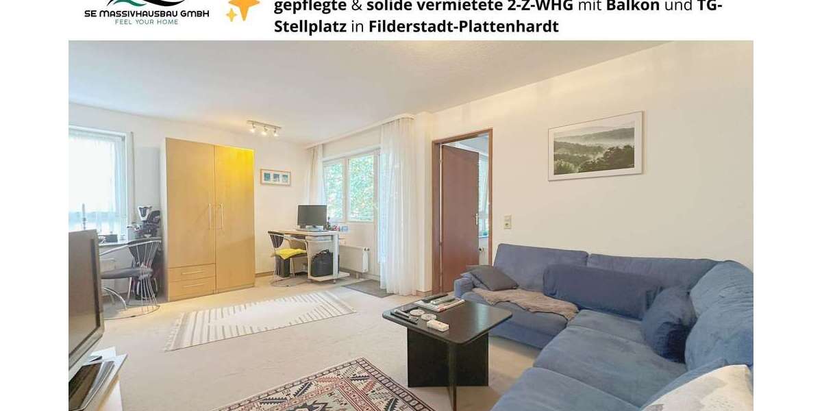 Etagenwohnung Filderstadt - 2 Zimmer, 43 m&sup2;, 183.000&euro; | Angebot:24271791