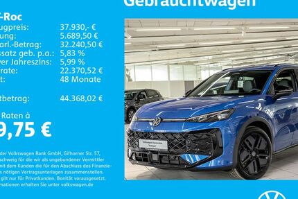 VW T-Roc 1.505 km 37.630 &euro; Stuttgart-Wangen 70188