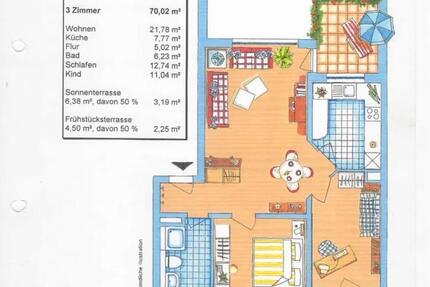 Wohnung Wendlingen am Neckar - 3 Zimmer, 70 m&sup2;, 1.350&euro; | Angebot:25794104
