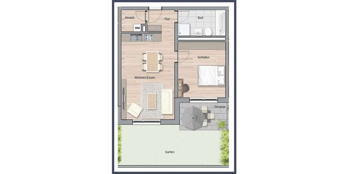 Etagenwohnung Leinfelden-Echterdingen Echterdingen - 2 Zimmer, 57 m&sup2;, 349.000&euro; | Angebot:24016282