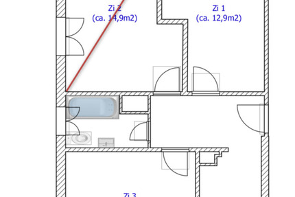 Wohnung Ludwigsburg Eglosheim - 1 Zimmer, 13 m&sup2;, 545&euro; | Angebot:26023515